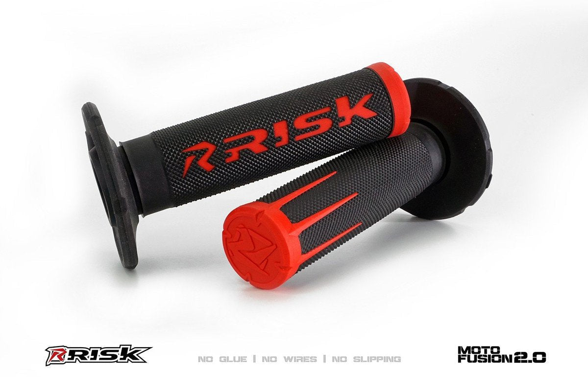 Risk Racing Fusion Grips 2.0 Motocross Enduro, Red