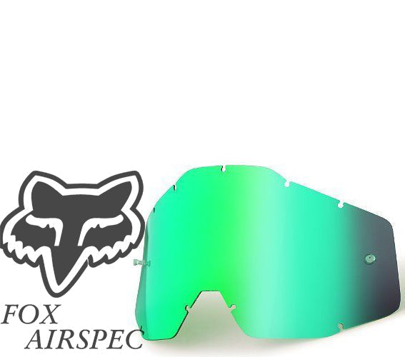 Goggle Shop Fox Airspec / Airspace Mirror Tear off Lens, Green
