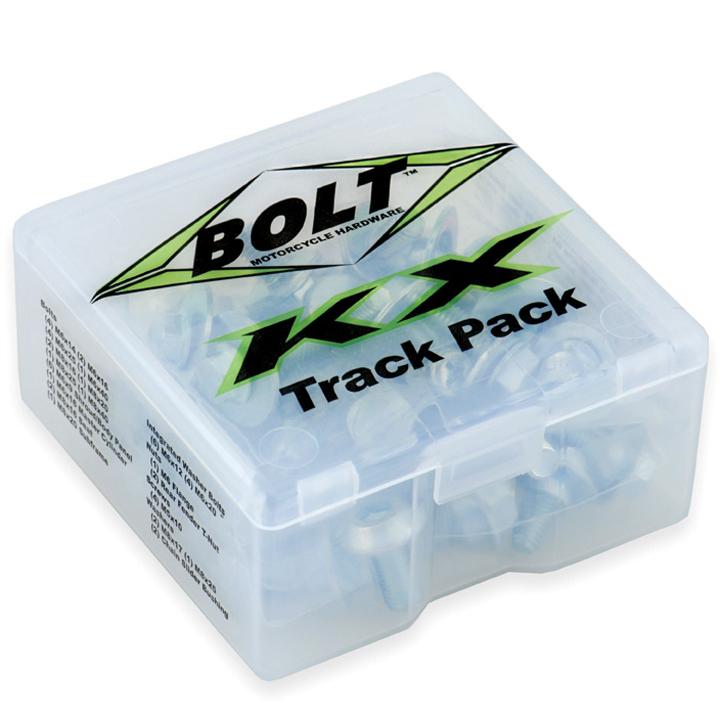 Bolt Motorcycle Hardware Kawasaki KXF Style Track Pack Bolt Kit